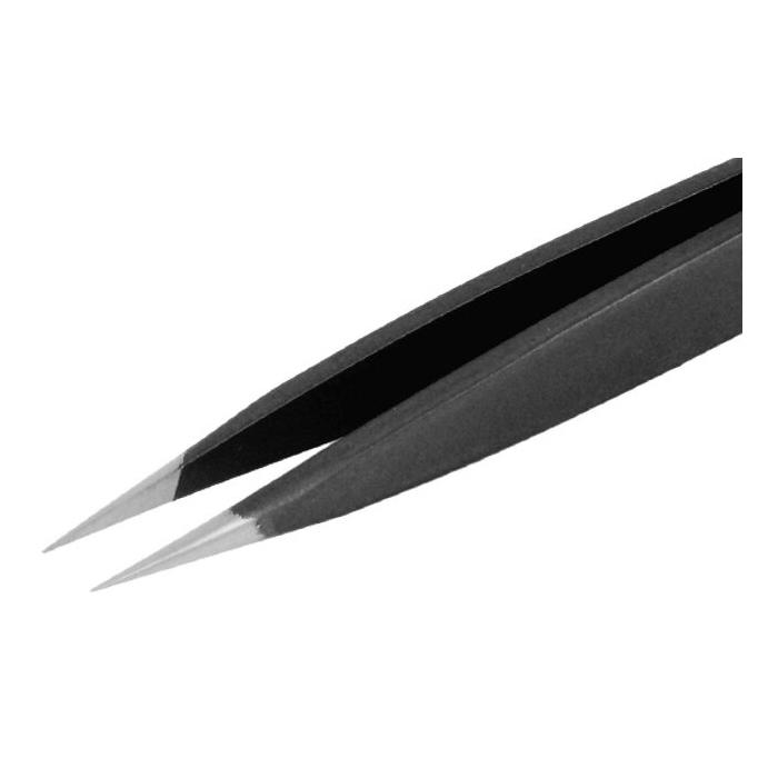 Piergiacomi ESD Pinzette, mit dicken und flachen Spitzen, 120 mm (00 SA ESD)