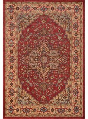 ECARPETGALLERY Machine Woven Elara Red Area Rug - 9'3 x 12'6