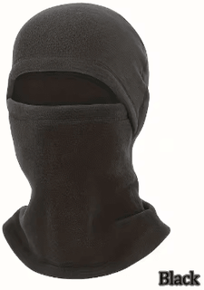 Inspire Picks Windproof Full Face Pullover Cap Integrated Ski And Mountaineering Mask With Neck Protection black