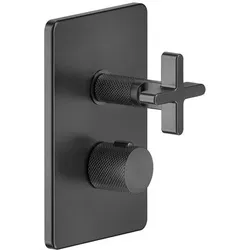 Gessi Inciso Dusche Fertigmontageset, für UP-Thermostat, Ausgang separat anzusteuern, UPK 09269, 58236713, Farbe: Messing Antik
