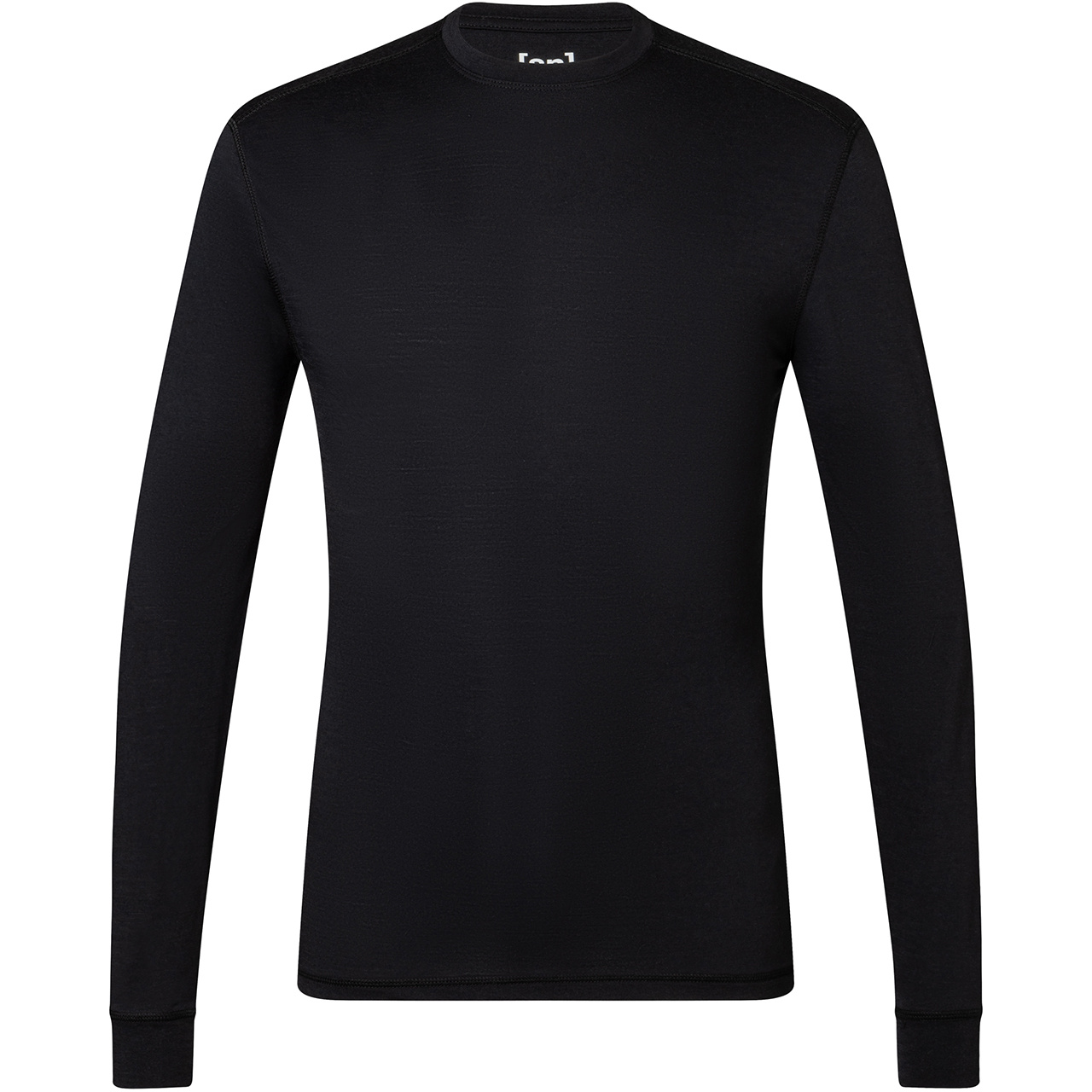 super.natural Herren Merino Langarm Shirt TUNDRA 175 jet black - S