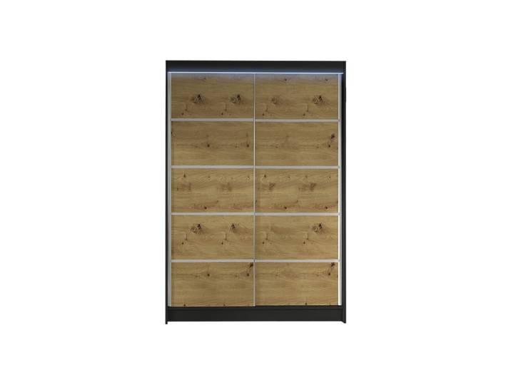 SCHWEBETÜRENSCHRANK Lino IV mit RGB LED Beleuchtung