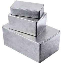 Hammond Gehäuse Aluminium 187x119x52mm (Gehäuse), Elektronikzubehör + Gehäuse, Silber