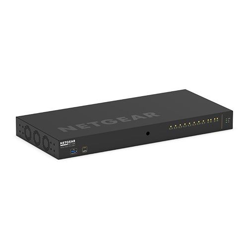 Netgear AV Line M4250 Rackmount Gigabit Managed Switch, 10x RJ-45, 2x SFP+, 240W PoE+ (M4250-10G2XF-PoE+/GSM4212PX-100)