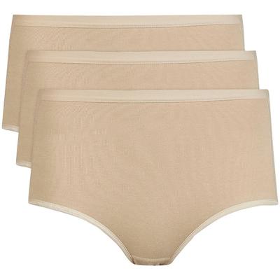 Taillenslip NINA VON C., Damen, Gr. 44, rosa (powder), Obermaterial: 93% Baumwolle, 7% Elasthan, unifarben, körpernah, Unterhosen Taillenslip, basic, eng, elastisch, weich, atmungsaktiv, bequem, Baumwollmix