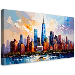 LEINWANDBILD Büros New York Manhattan 100x50cm