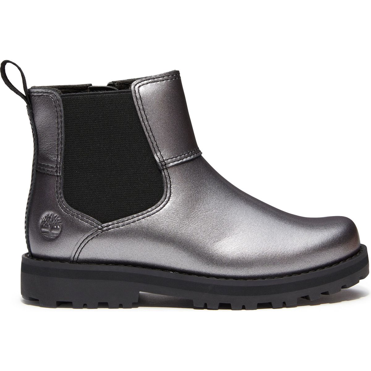 Timberland Kids Mid Chelsea Boot silver f grain 2 TB0A6BHAANO1-2