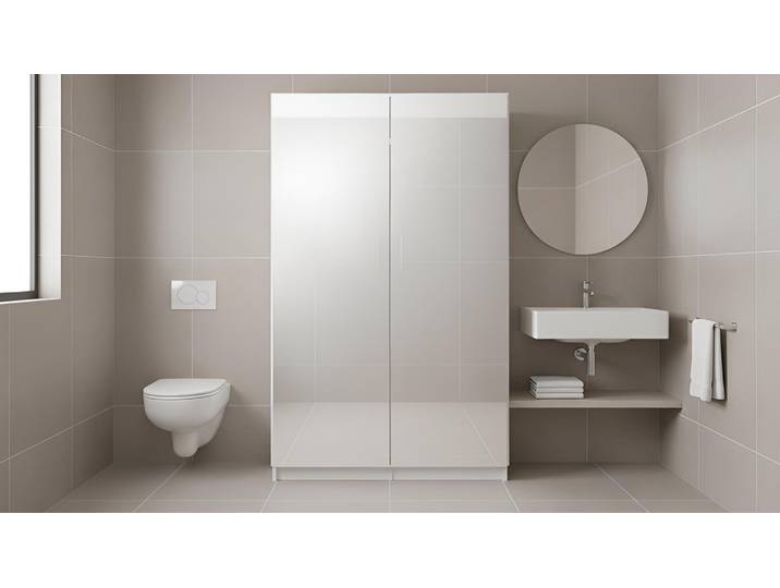 Spiegelkleiderschrank nach Maß Premium Dekore Weiß