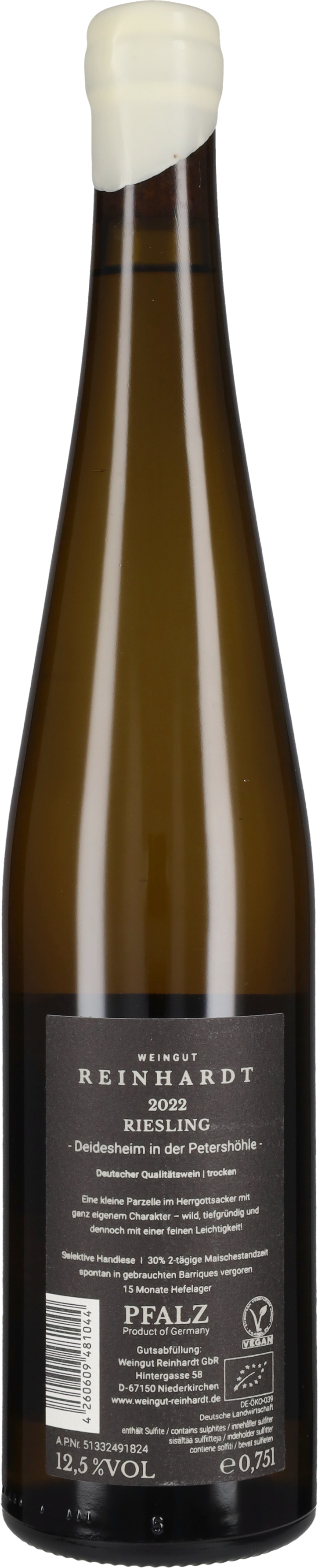 Riesling Lagenwein Deidesheim Petershole Weingut Reinhardt 2022