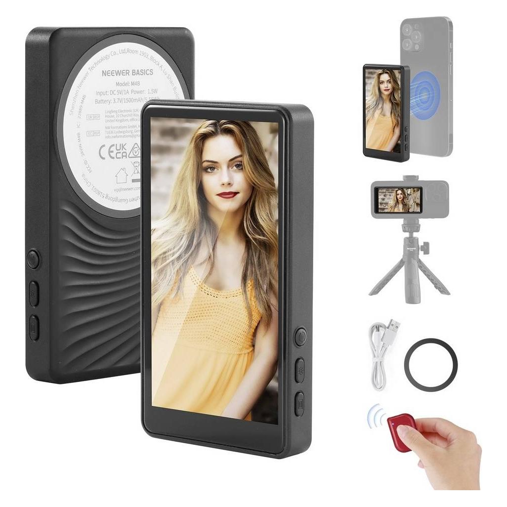 Neewer M4B Selfie Monitor 10.2 cm 4 Zoll Bluetooth (4") (10106043)