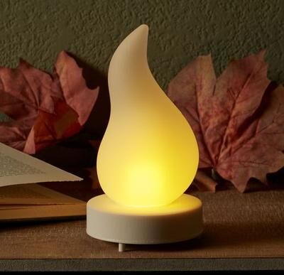The Gerson Companies Fireglow Flame Bulb LED Candle White , White