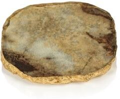 Zodax Viken 4-Piece Agate Marble Glass Coaster Set