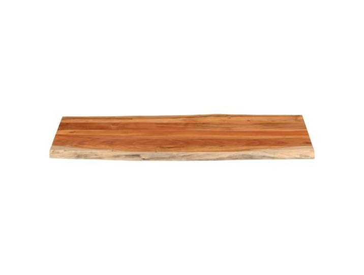 KTHLBRH Tischplatte 140 x 60 x 3,8 cm Massivholz Akazie Rustikale lebende Kanten, glatte Oberfläche, leicht zu reinigen, vielseitiger Tischersatz