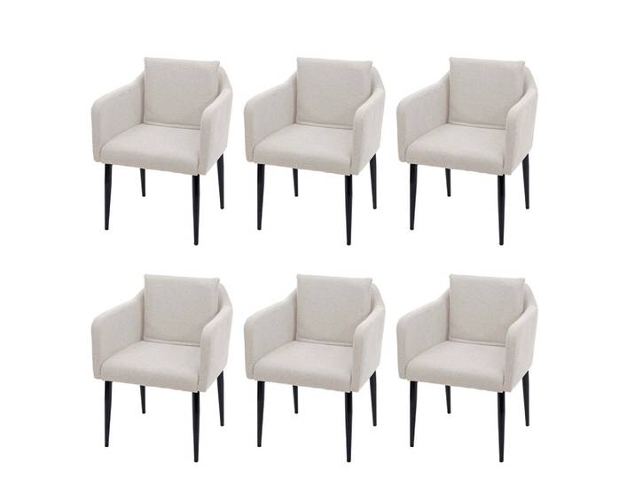 ESSZIMMERSTUHL Beige 6er-Set
