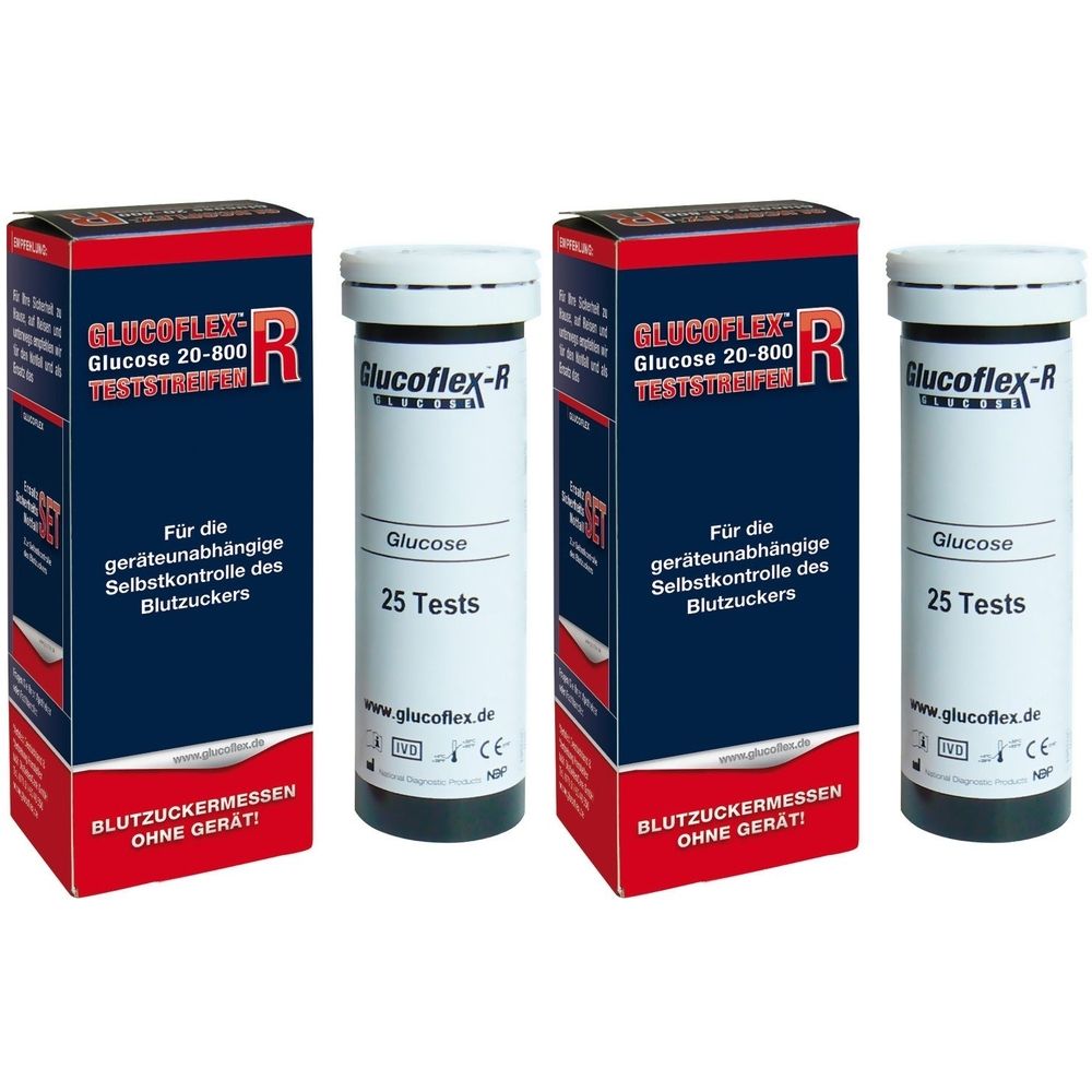 Glucoflex R Glucose Teststreifen 2x 2x25 St