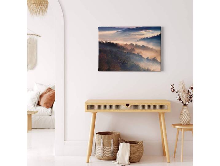 Leinwandbild Artemiadi Polyester PVC / Fichtenholz Blau 70 x 50cm
