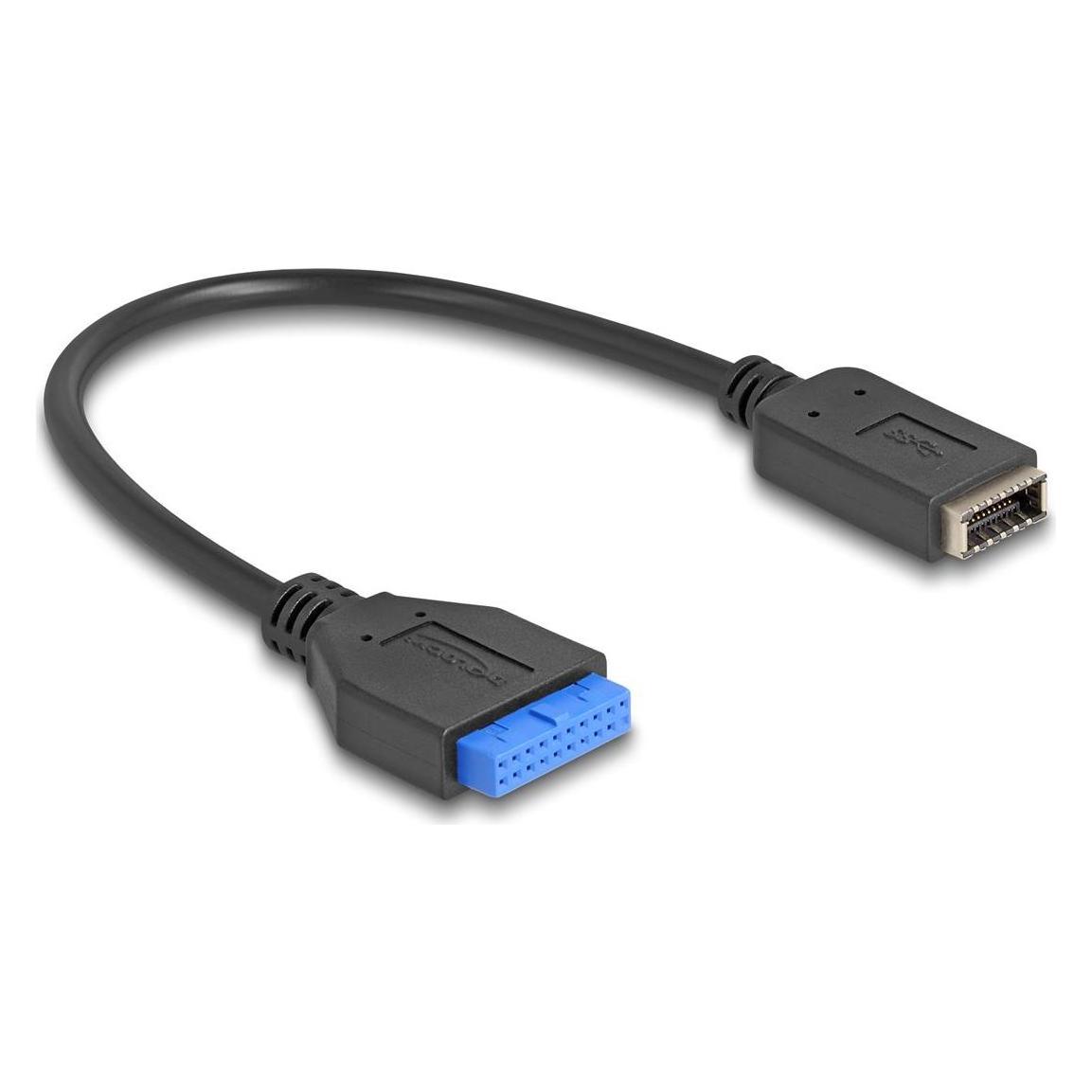 Delock USB 5 Gbps Kabel Pfostenbuchse zu intern USB Typ-E Ke (0.25 m, USB 3.2 Gen 1) (65100)