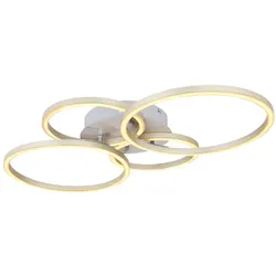 Globo 67233-40N Kendy Deckenleuchte Metall Nickel Matt, Led