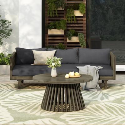 Christopher Knight Home - Marin Outdoor Acacia Wood Coffee Table and Daybed Set