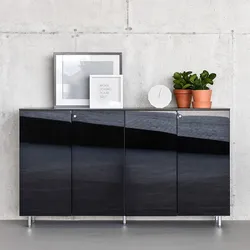 Abschließbares Sideboard 2OH Lomogo mit Drehtüren