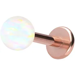 Titan Labret mit Push Fit SYNTHETISCHER OPAL