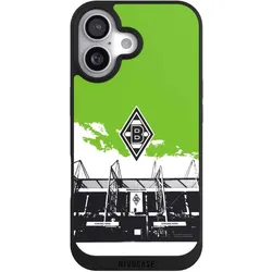 Nivocase Handyhülle für Apple iPhone 17 Hülle NIVOpure Case Schwarz Borussia Mönchengladbach Fanartikel (Apple iPhone 17), Smartphone Hülle, Schwarz