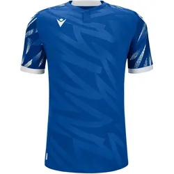 Macron, Unisex, Sportshirt, Themis Eco (L), Blau, Weiss, L