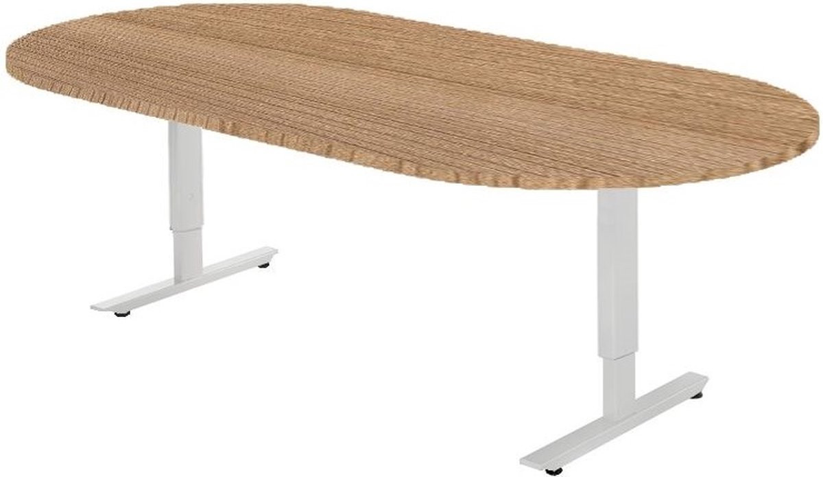 Offeco Bureau York Verstelbaar Gaming Bureau Wit B: 240 cm, D: 120 cm