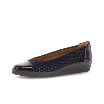 Ballerina GABOR "Sportliche Ballerina", Damen, Gr. 41, blau, Schuhe Ballerina