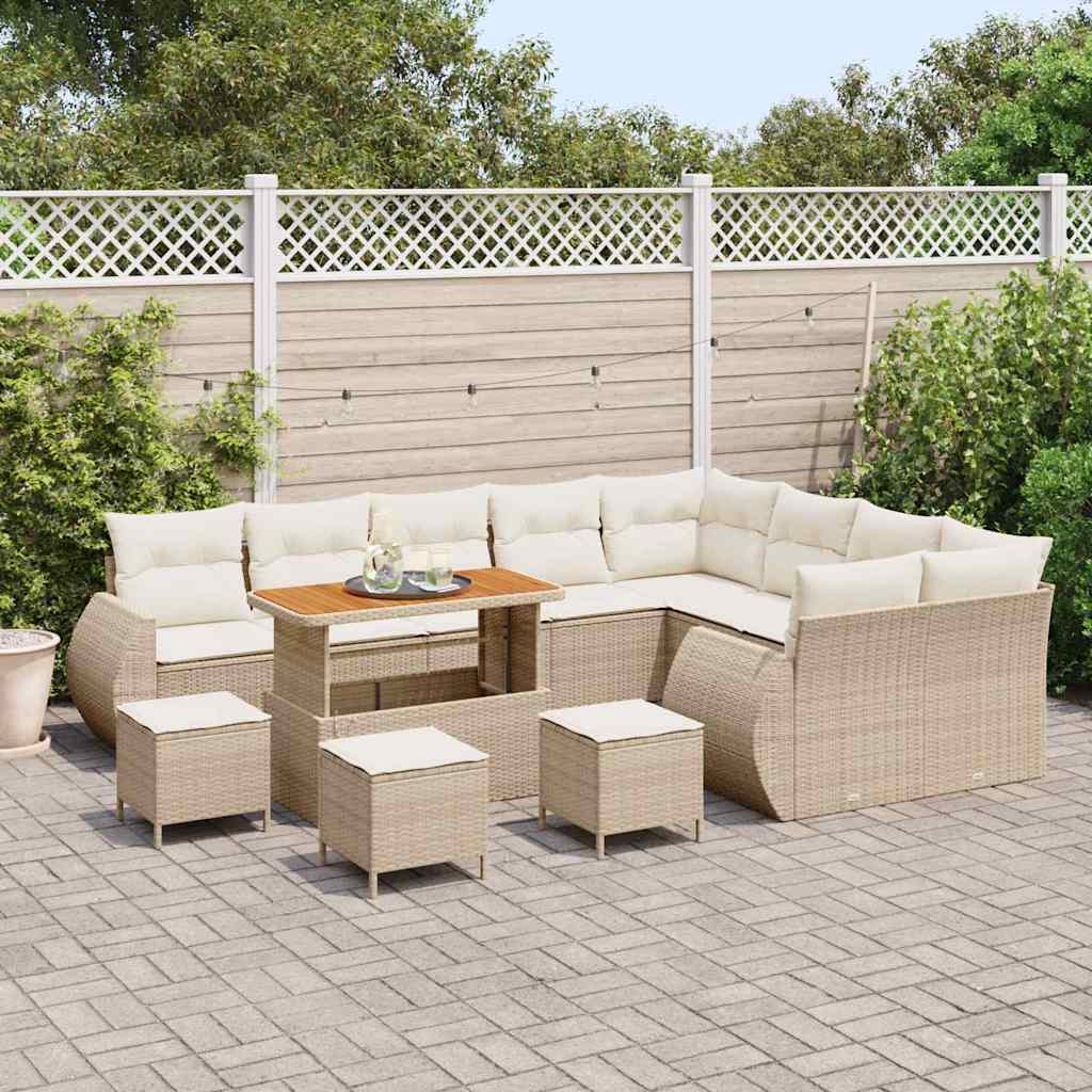 vidaXL Ensemble de canapé de jardin 13 pc 13-Nombre de places