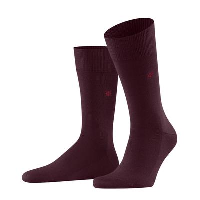 Socken BURLINGTON "Leeds", Herren, Gr. 40-46, Sockengröße, braun (claret), Baumwollmischung, unifarben, Socken Socken, mit Merinowolle, feuchtigkeitsregulierend, atmungsaktiv