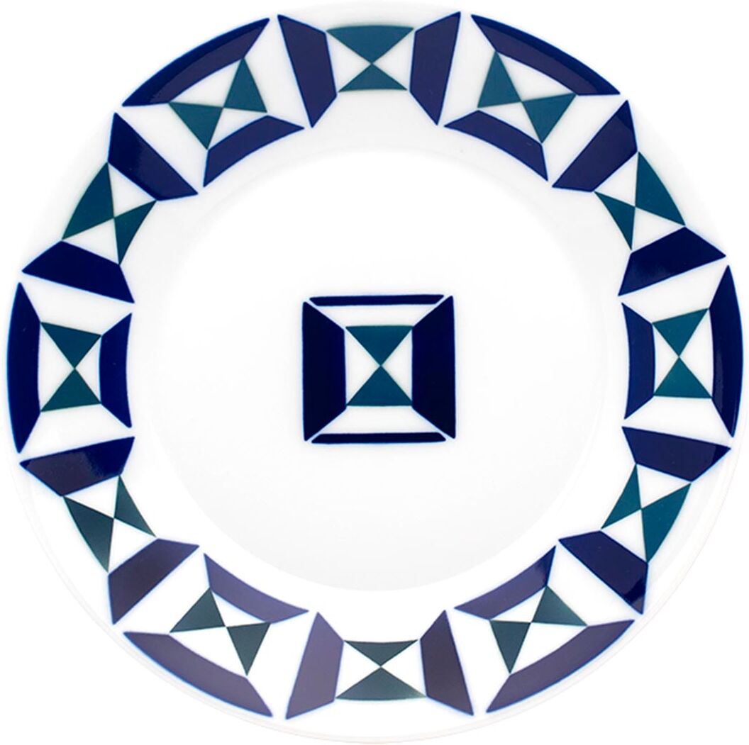 Sargadelos Plato llano Monférico . Azul