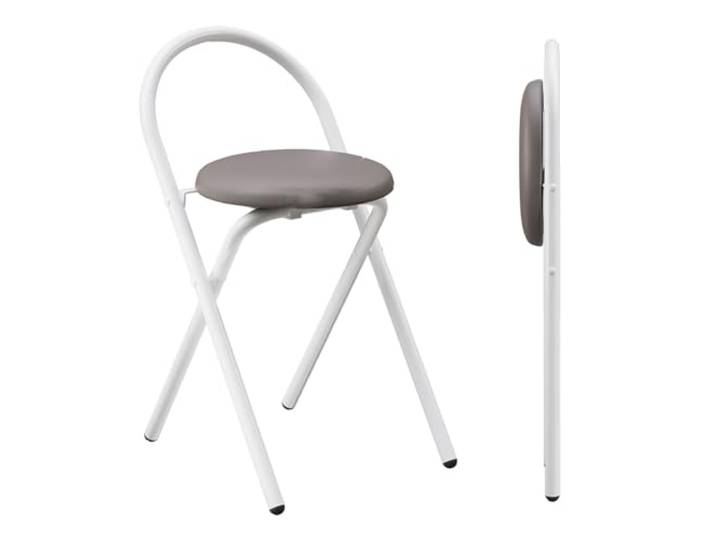 JHGFVDX Klapphocker, Keine Montage, einfacher Transport, platzsparend, Bar, Café, Esszimmer(Gray a,47cm x 4pcs)