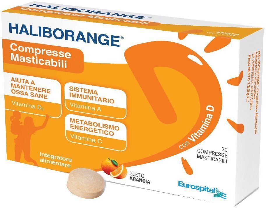 EUROSPITAL SpA Haliborange, 30 Compresse Masticabili