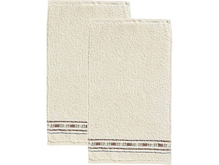 Erwin Müller Gästetuch 2er-Pack - Achern Natur Größe 30x50 cm - 500g/m² - schnell trocknend, extra saugstark, beidseitige Schlaufen