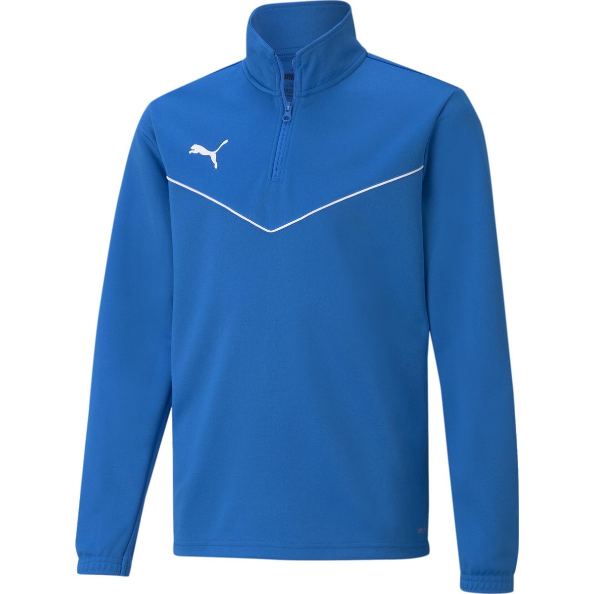 Puma Teamrise 1/4 Zip Top Jr electric blue lemonade (02) 176 657395-02-176