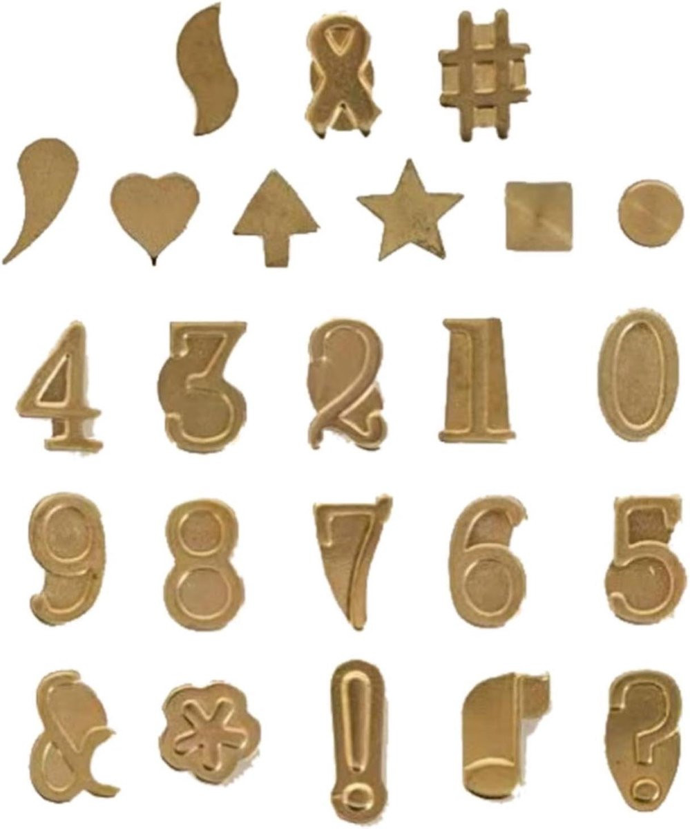 Houtbrandstempel Set met Messing Kop voor het Decoreren van Materialen