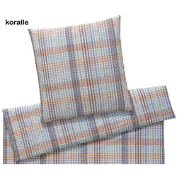 Elegante Bettwäsche Skagen - 155x220 cm + 80x80 cm	Koralle