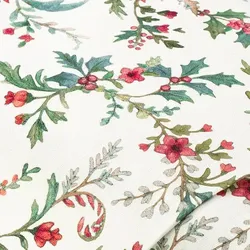 Baumwoll-Canvas Zweige & Blüten "Doreen", offwhite-color