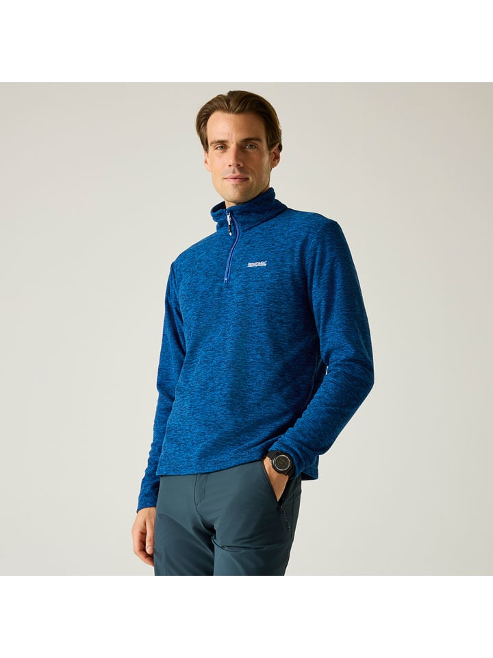 Regatta Fleecepullover "Thompson Marl" in Blau - 3XL