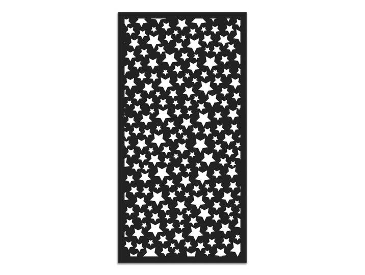 Tapis vinyle étoiles noir 120x160cm