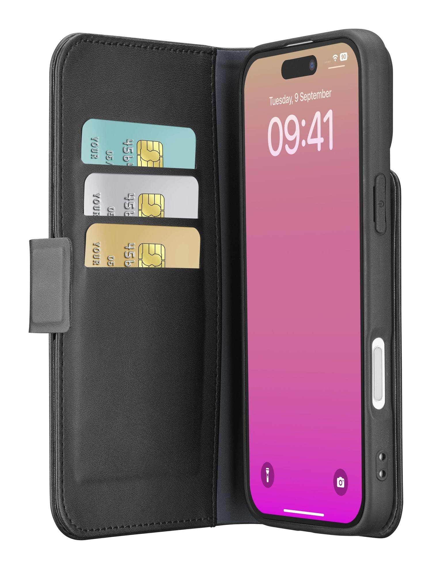 Cellular Line Folio für iPhone 17 Book Agenda (Schwarz) BOOKAG2IPH17K