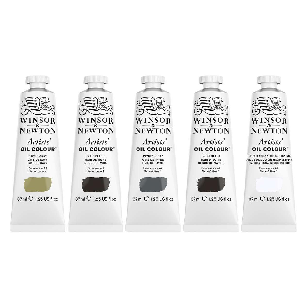 Winsor & Newton Artists oil colour 5x37ml, Neutral set (1290155)