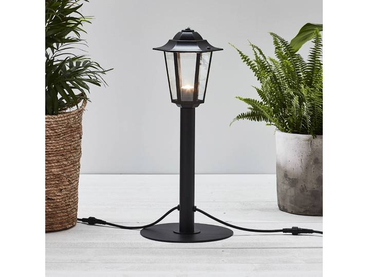 Markslöjd Garden 24 LED-Wegeleuchte Laternenform, schwarz, 3W dimmbar, schwarz, Metall, Modern, Laternenform