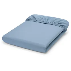 Tchibo - Microfaser-Spannbettlaken - hellblau