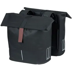 Doppelpacktasche Basil City schwarz, 12x29x30 cm, 28-32ltr
