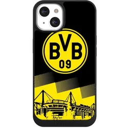 Nivocase Handyhülle für Apple iPhone 13 Hülle NIVOpure Case Schwarz BVB Borussia Dortmund Stadion (Apple iPhone 13), Smartphone Hülle, Schwarz