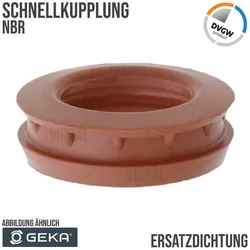 Ersatz Dichtung Schnell Kupplung NBR - universal KTW-A - PN 40 bar