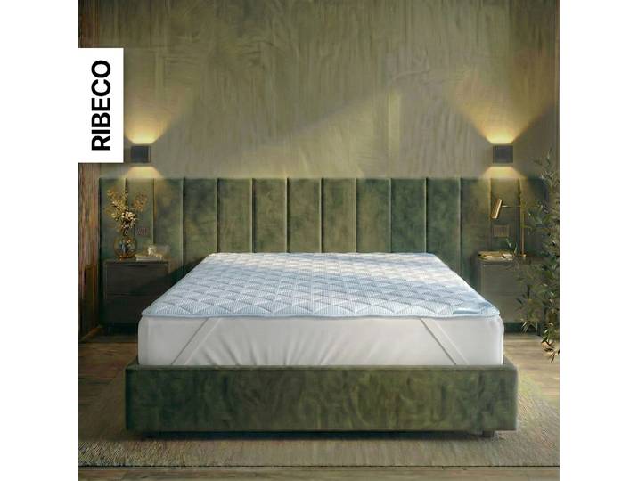 Matratzenauflage RIBECO Top Cool, Auflage 90x200 cm, 120x200 cm, 180x200 cm, wendbar , weiss (weiß), B:90cm L:200cm, Bezug: 100% Polyester, Matratzenzubehör, Matratzenauflage, Matratzenschoner, mit über 1.300 positiven Kundenbewertungen