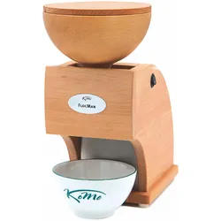Komo FlocMan elektrischer Flocker Müsliquetscher, Getreidemühle, Braun